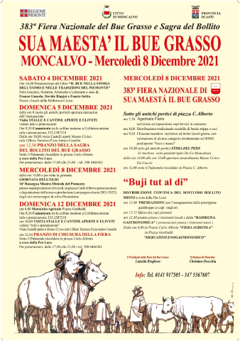 Moncalvo | Rassegna Mostra Oleicola del Piemonte 2021